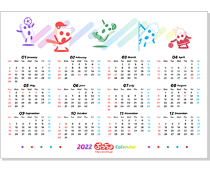 ぷっちょ2022年カレンダー